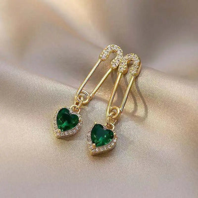 Boucles d'oreilles pendantes Amarisse Viridelle | Or