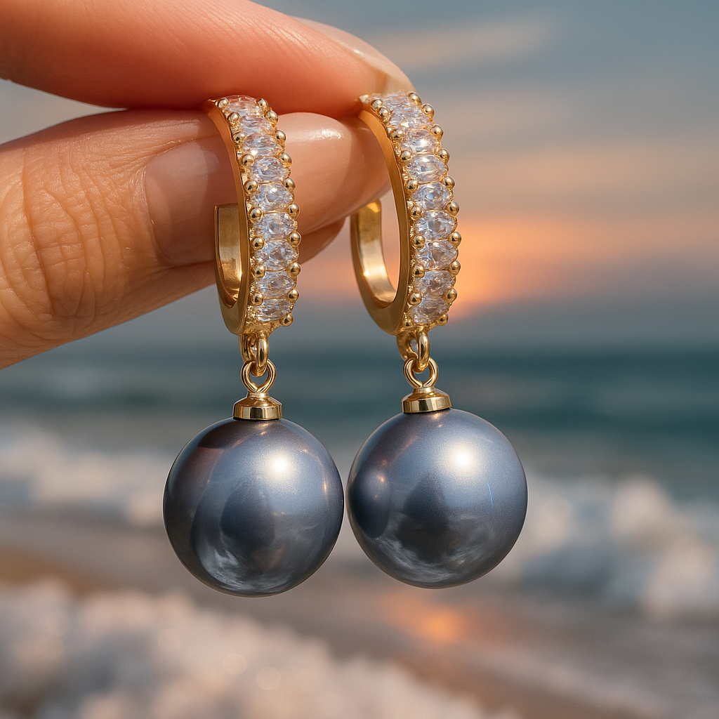 Moana | Earrings with natural pearls