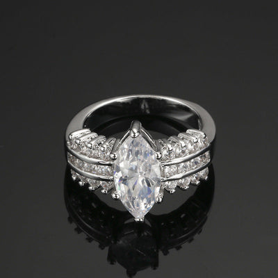 Bague Odette Mercer | Or Blanc