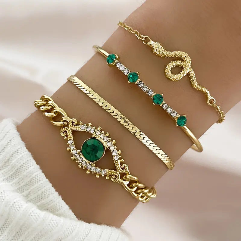 Ensemble de Bracelets Serpina Veyra | Or