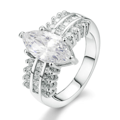 Bague Odette Mercer | Or Blanc