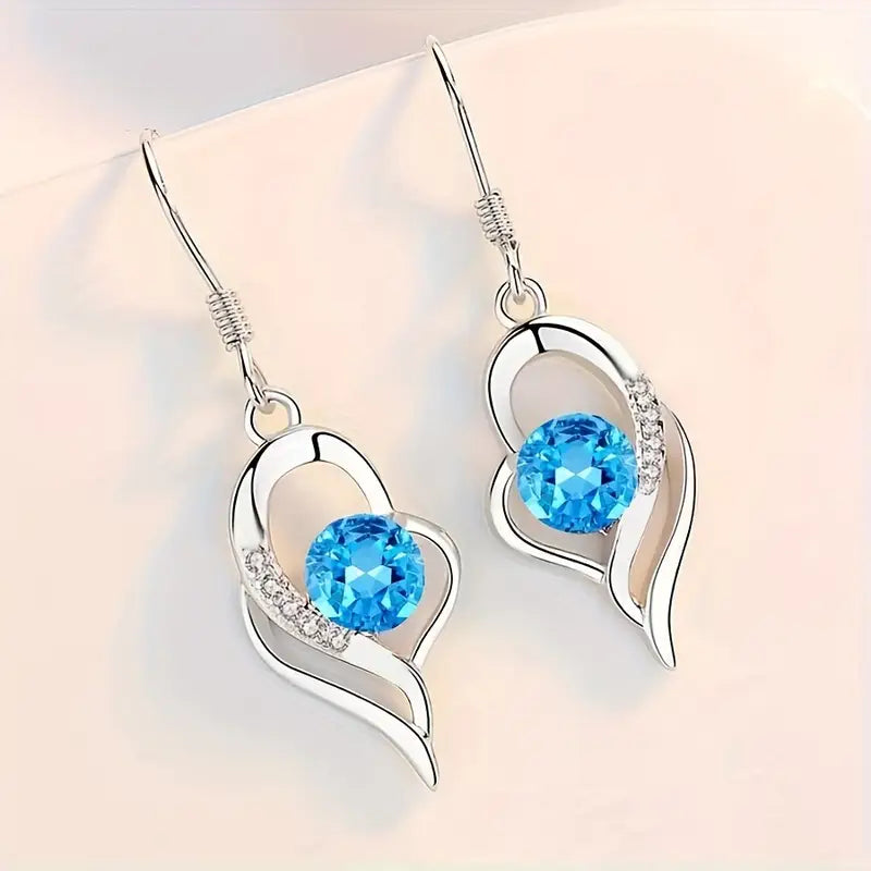 Boucles d'Oreilles Eclipse Heart Drop