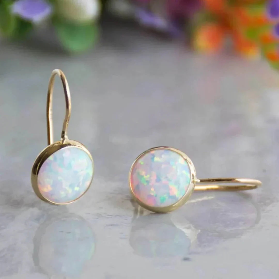 Boucles d'oreilles Antique Opal Glow | Or