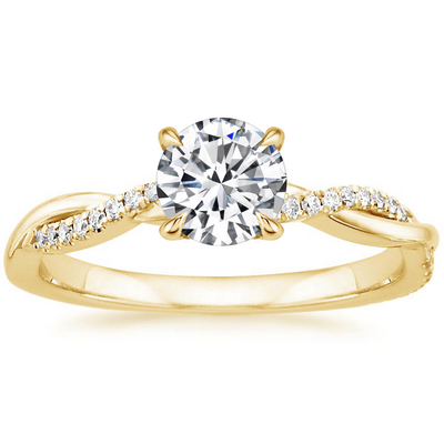 La Bague Jane | Or Blanc