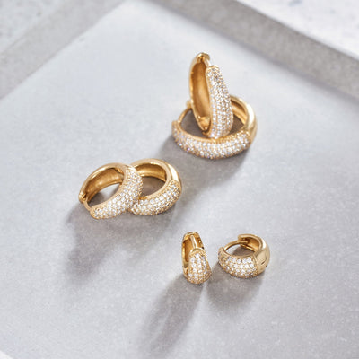 Jules Mini Boucles | Or Blanc