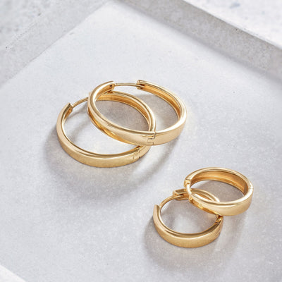 Boucles d'oreilles Gia | Or Blanc