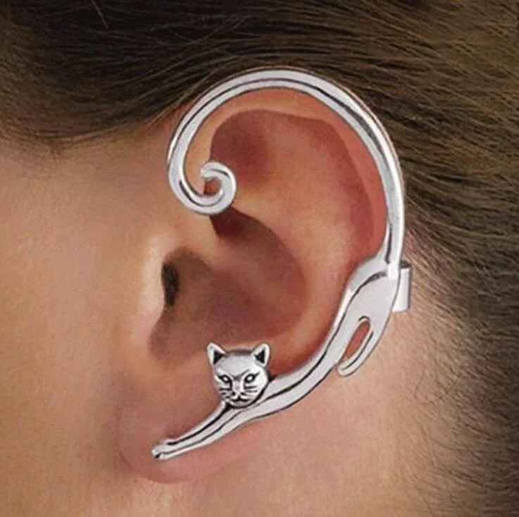Boucles d'oreilles en charme Silver Whisker | Or blanc