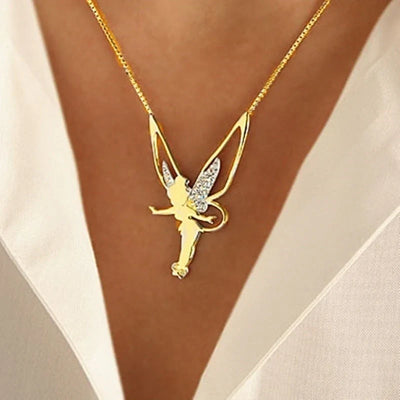 Collier de Fée Chanceuse | Or Blanc