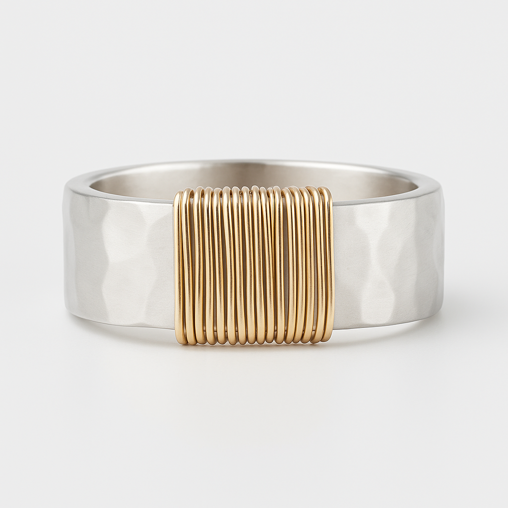 Bague Vintage Or Argent