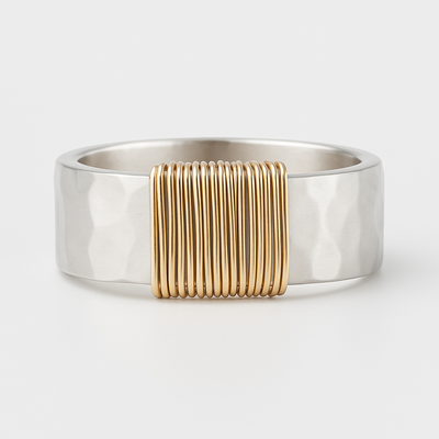 Bague Vintage Or Argent