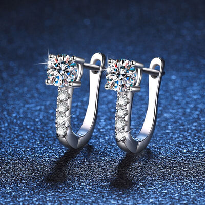 Boucles d'oreilles Noelle | Or blanc