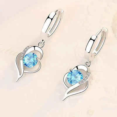 Boucles d'Oreilles Eclipse Heart Drop
