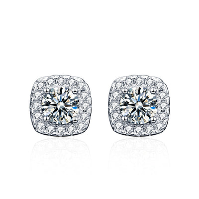 Boucles d'oreilles Glennis | Or blanc