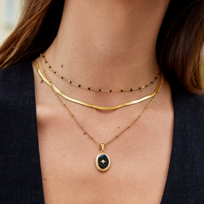 Collier en Chaîne Serpentine en Or