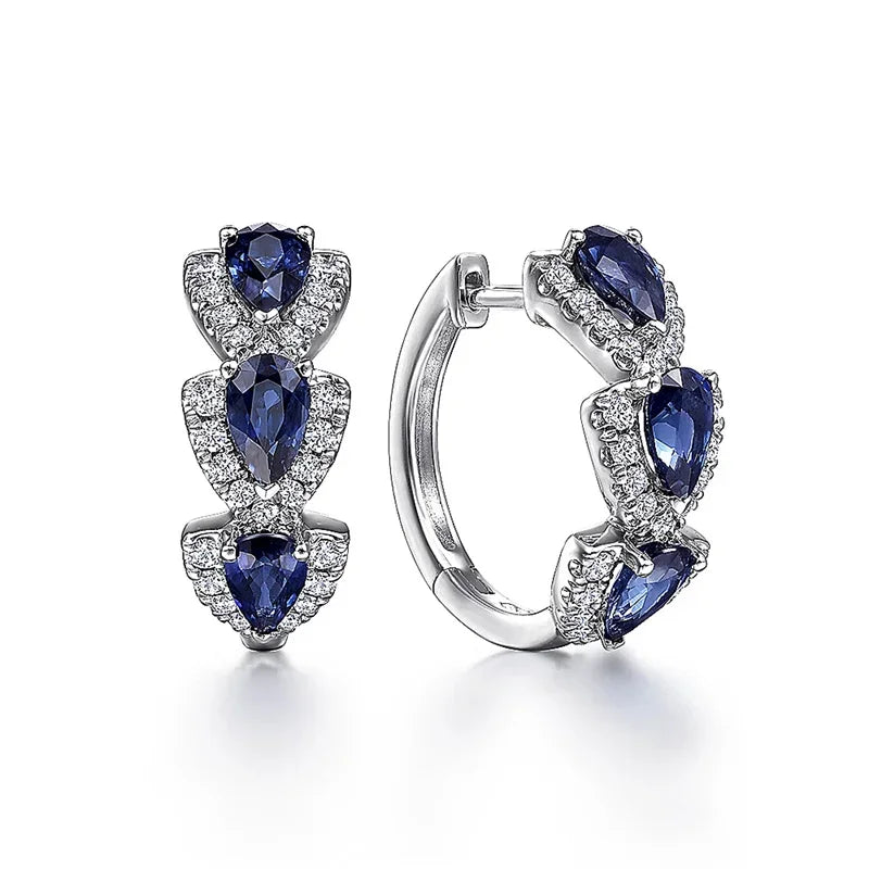 Boucles d'Oreilles Royal Sapphire Crest