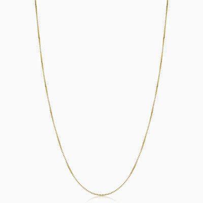 Collier Bodega Box | Or Blanc