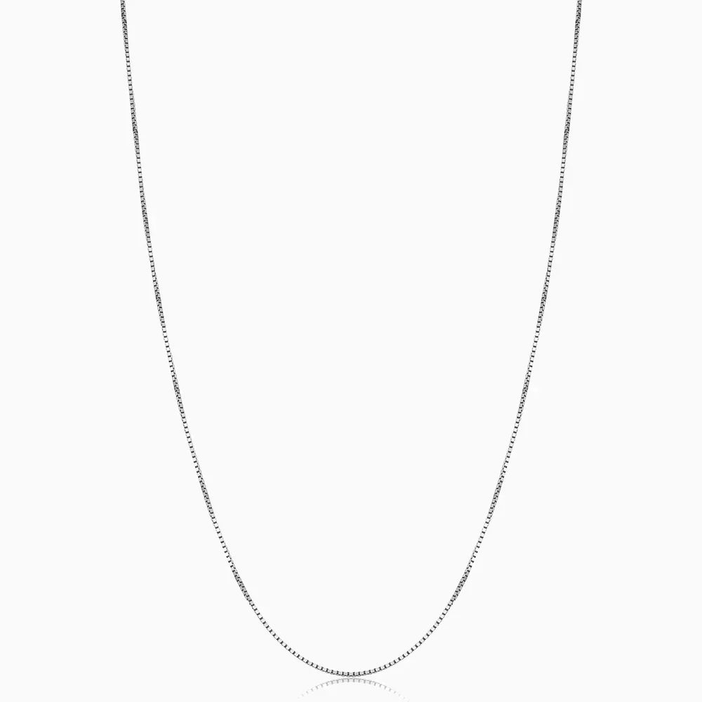 Collier Bodega Box | Or Blanc