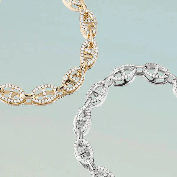 Bracelet Isla Marina | Or Blanc