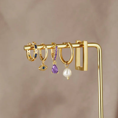 Boucles d'oreilles en forme d'œil Sie