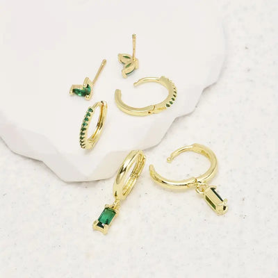 Ensemble de Boucles d'Oreilles Fiorenza Viridelle | Or