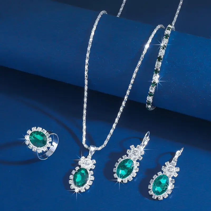 Ensemble de Bijoux Seloria Grevalyn | Or Blanc