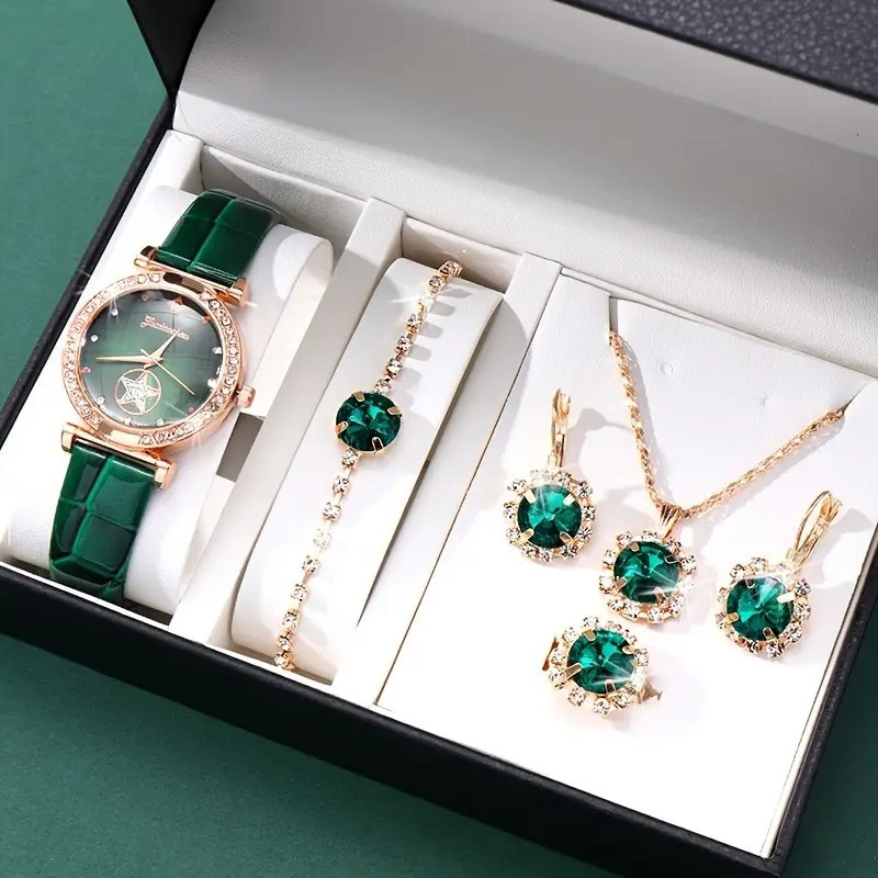 Ensemble de bijoux Verdantra Timecourt | Or