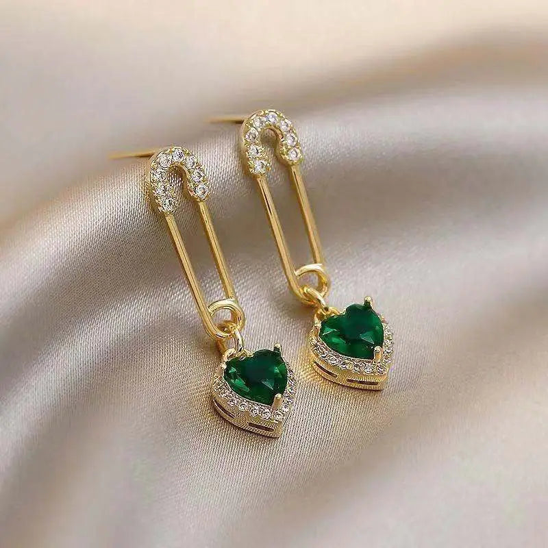 Boucles d'oreilles pendantes Amarisse Viridelle | Or