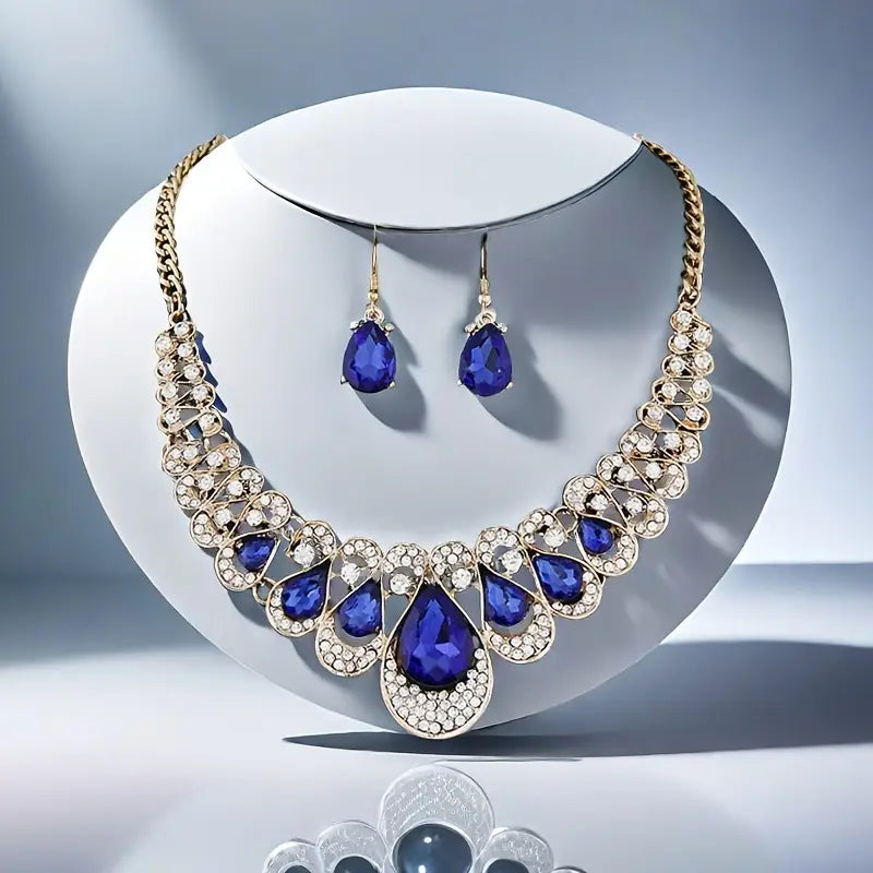 Set de Bijoux en Or Maevina Zafiros
