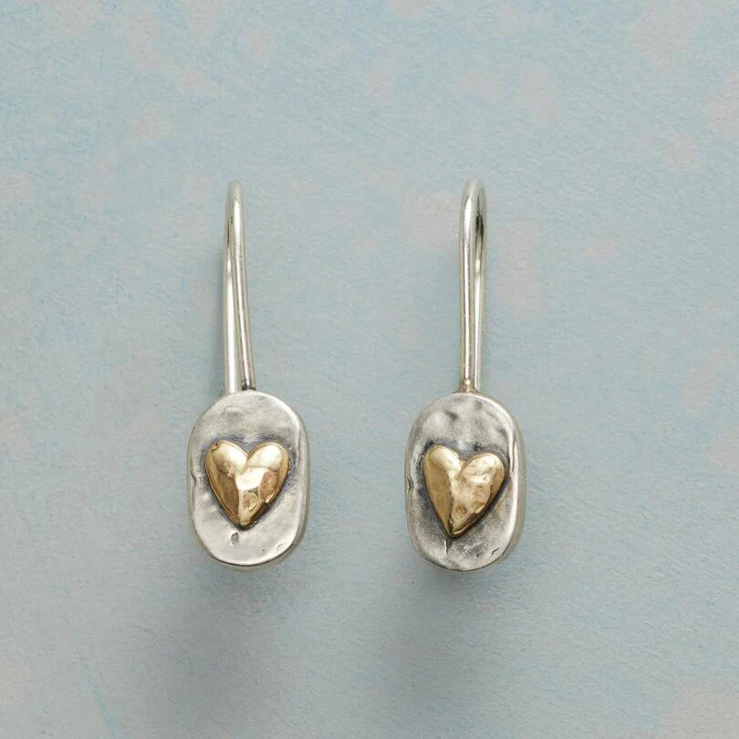 Boucles d'oreilles Golden Heartlace | Or