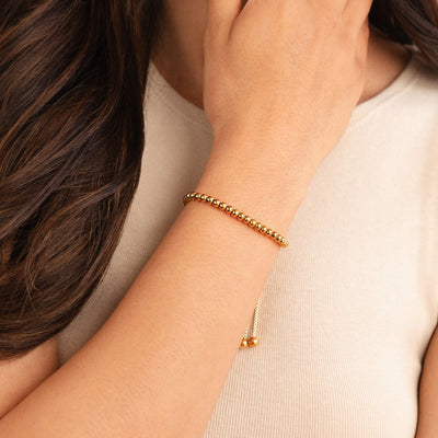 Bracelet en or perlé Nila