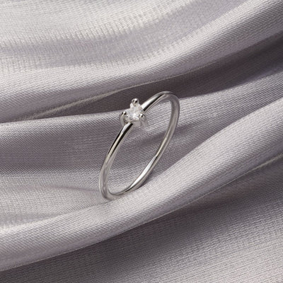 Bague en Cristal en Forme de Cœur 'Petit Amour'